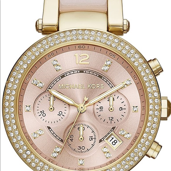 Michael Kors Accessories - Michael Kors ladies parker blush watch